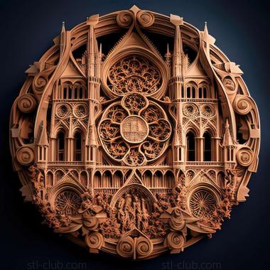 3D model notre dame (STL)